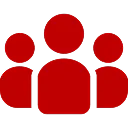 3名の人間のシルエット